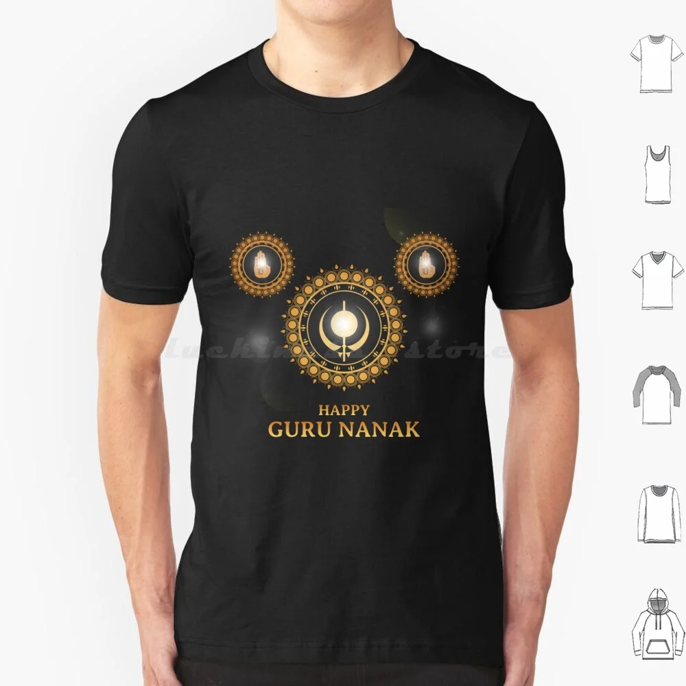 Happy Nanak Jayanti T Shirt Cotton Men Women Diy Print Nanak Jayanti Nanak Jayanti Purab Purab Sikh Sikhism Gobind Dev Vector