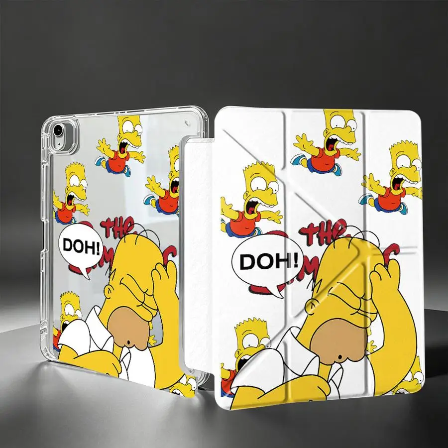 With Pen Slot Cover Tablet Case For Samsung Galaxy Tab A11 A8 S7 FE S8 S9 Plus A9 Plus S10 Lite The Simpsons Cool