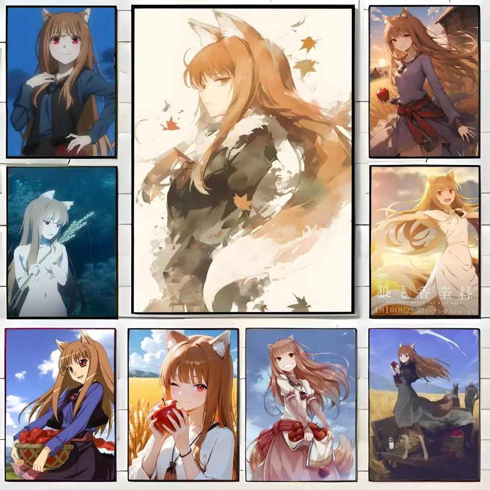 Pastoral Anime Spice and Wolf Poster Wall Art Print Decorative Mural Home Decor Gift Unframed