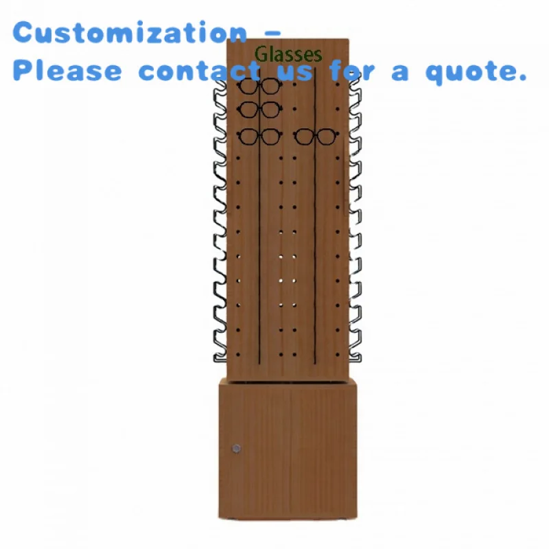 custom.High Quality Retail Shop Eyewear 4 Sides MDF Flooring Display Stand With Rotating Base