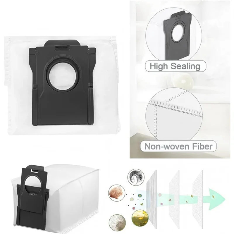 الترويج! 17 قطعة ل Dreame D10 Plus Gen 2/RLD32GD أجزاء المكنسة الكهربائية الجانب الرئيسي فرشاة تصفية كيس لجميع الغبار ممسحة القماش