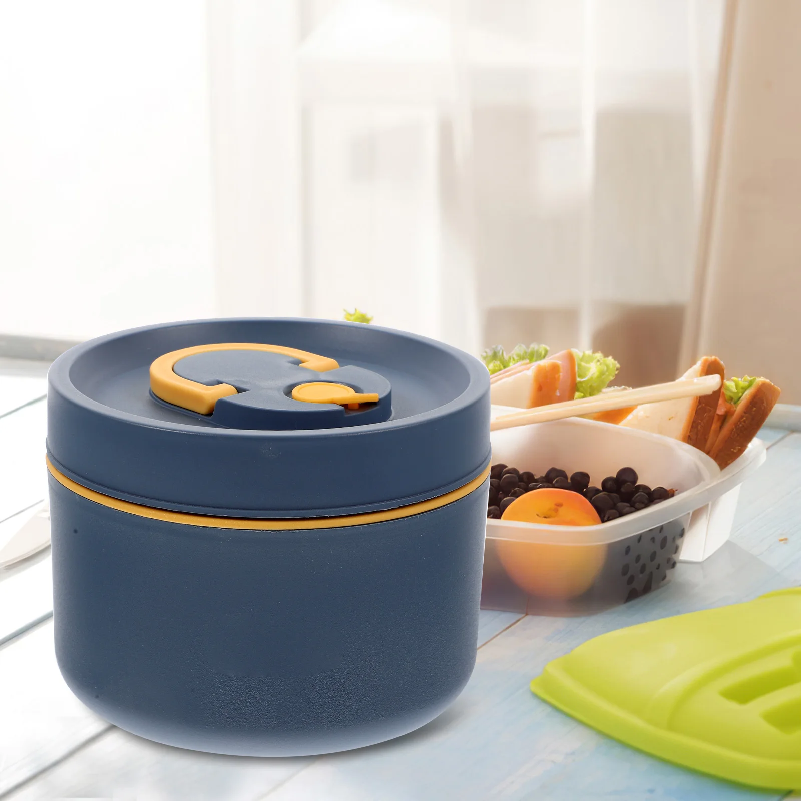 

Insulated Lunch Box Bento Portable Meal Container Adults Students 304 Stainless Steel PP Food Storage Sealed Design Thermal Box