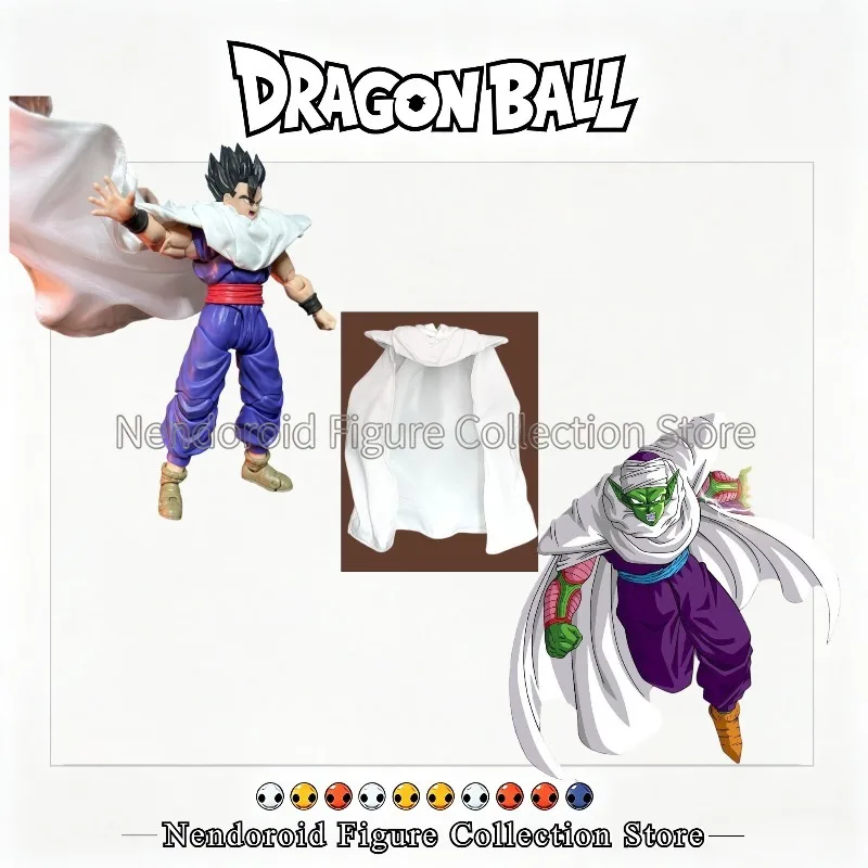 

Dragon Ball Shf Series Anime Piccolo Namekian Exclusive Gohan Handmade Clothing White Cloak Suitable for 1/12 Action Figure
