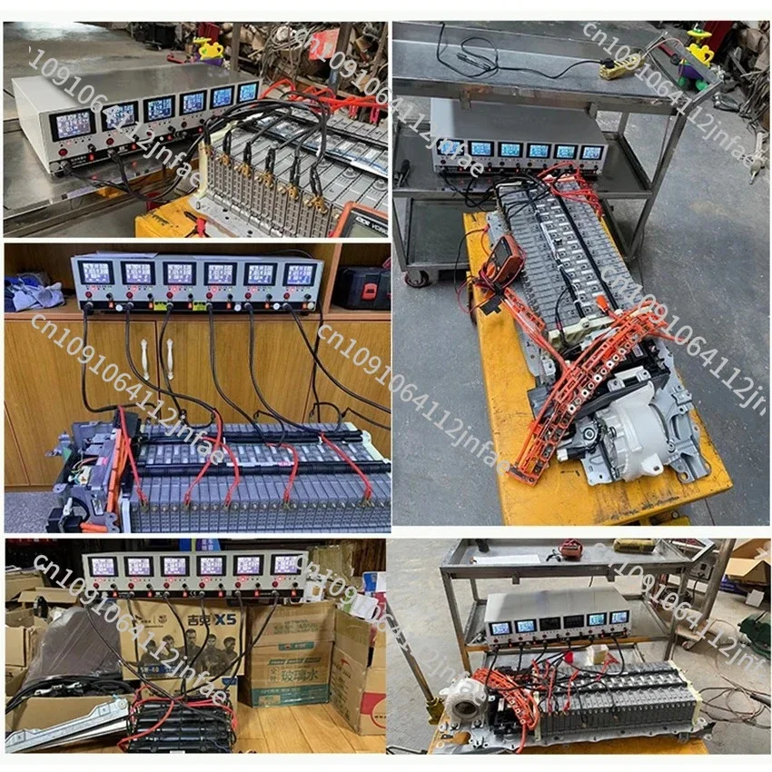 

Battery tester, Lithium Ni-MH lead-acid battery capacity test/repair 6 channels charge and discharge integrated machine SF100-6