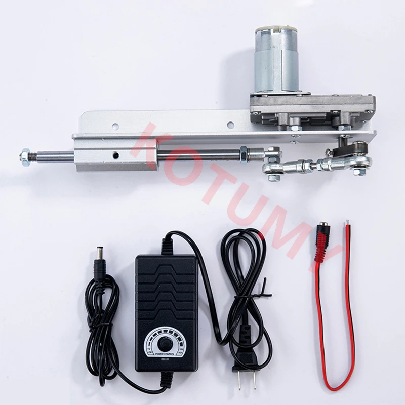 DC 12V/24V Reciprocating Cycle Linear Actuator With Speed Controller Stroke 2-8CM 3-15CM DIY Telescopic Linear Actuator Kit