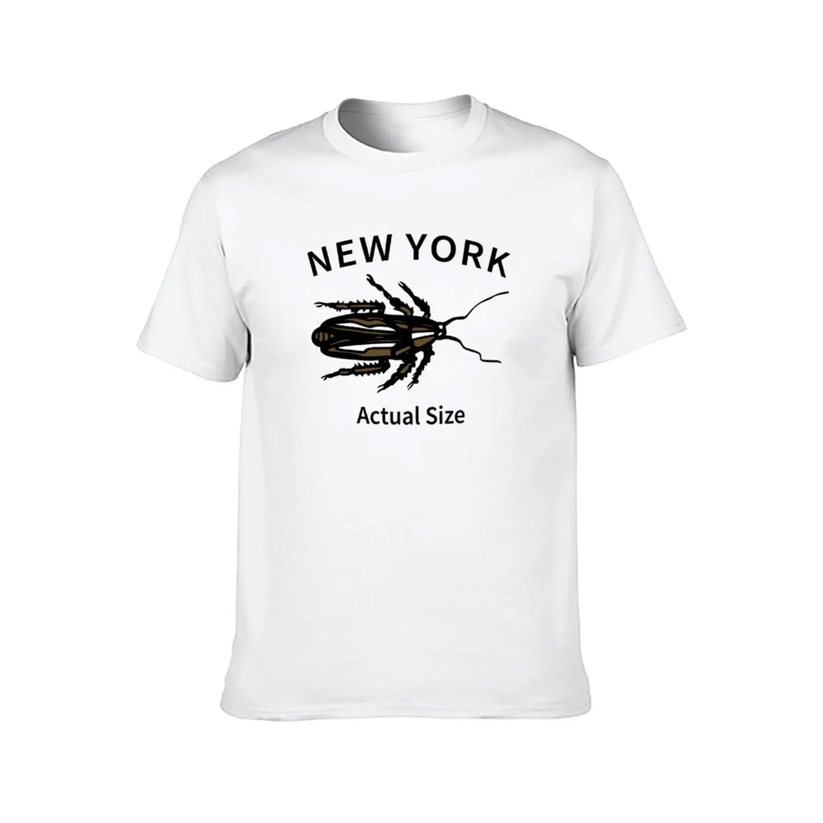 New York Cockroach Actual Size T-Shirt shirts graphic tees plus size tops blue lock t shirts for men cotton