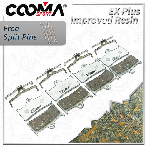 4 pares de pastillas de freno de bicicleta Ex Plus para pinza Hope Tech 3 V4, respaldo de aleación de aluminio