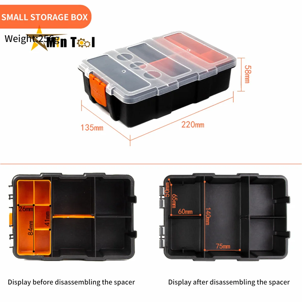 Hardware Storage Toolbox Multifunction Large Capacity Thickened  Durable  Classifiable Storage Toolbox