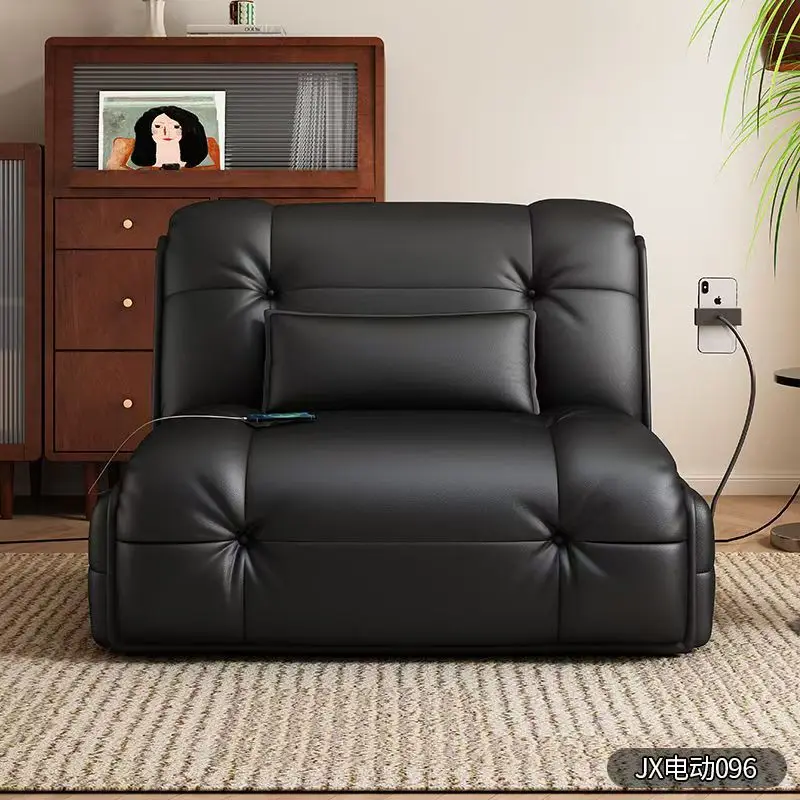 Sofa integrated single small apartment living room study dual-purpose multi-function foldable