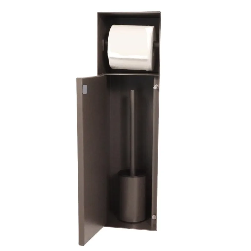 

Concealed 304 Stainless Toilet Brush Holder With Toilet Paper Holder Tissue Dispenser Dispenser for Bathroom