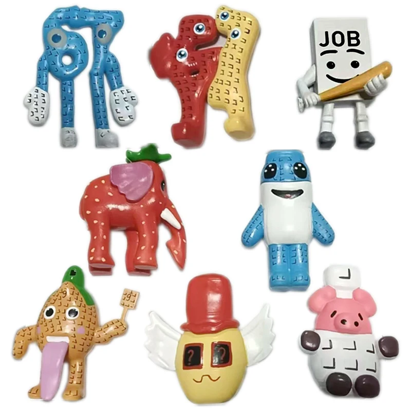 8 Pçs/set 2026 Novo Roubo Um Brainrot Jogo Figura Brinquedos No. 9 No. 67 Anime Modelo Língua Figura Brinquedos Figura Presente de Natal