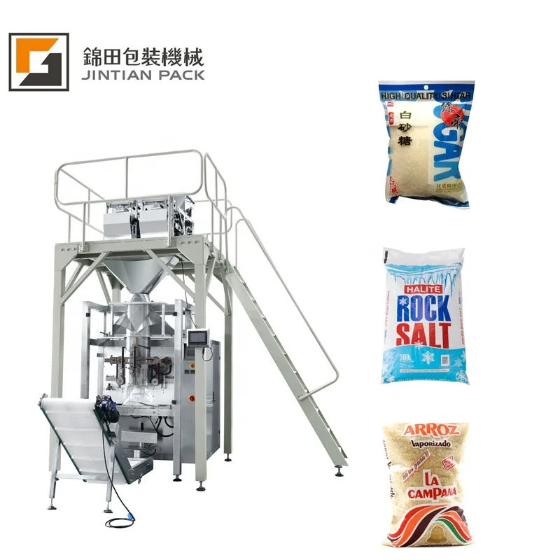 JT-920S 1kg 5kg 10kg 15kg 20kg Large Bag Rice / Grain /sugar / Powder / Flour Packing Machine With 2 Head Weigher