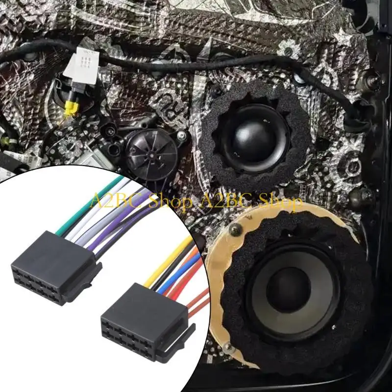A2BC Car Universal ISO-Radio Stereo Harness Adapter Line Connector Plug