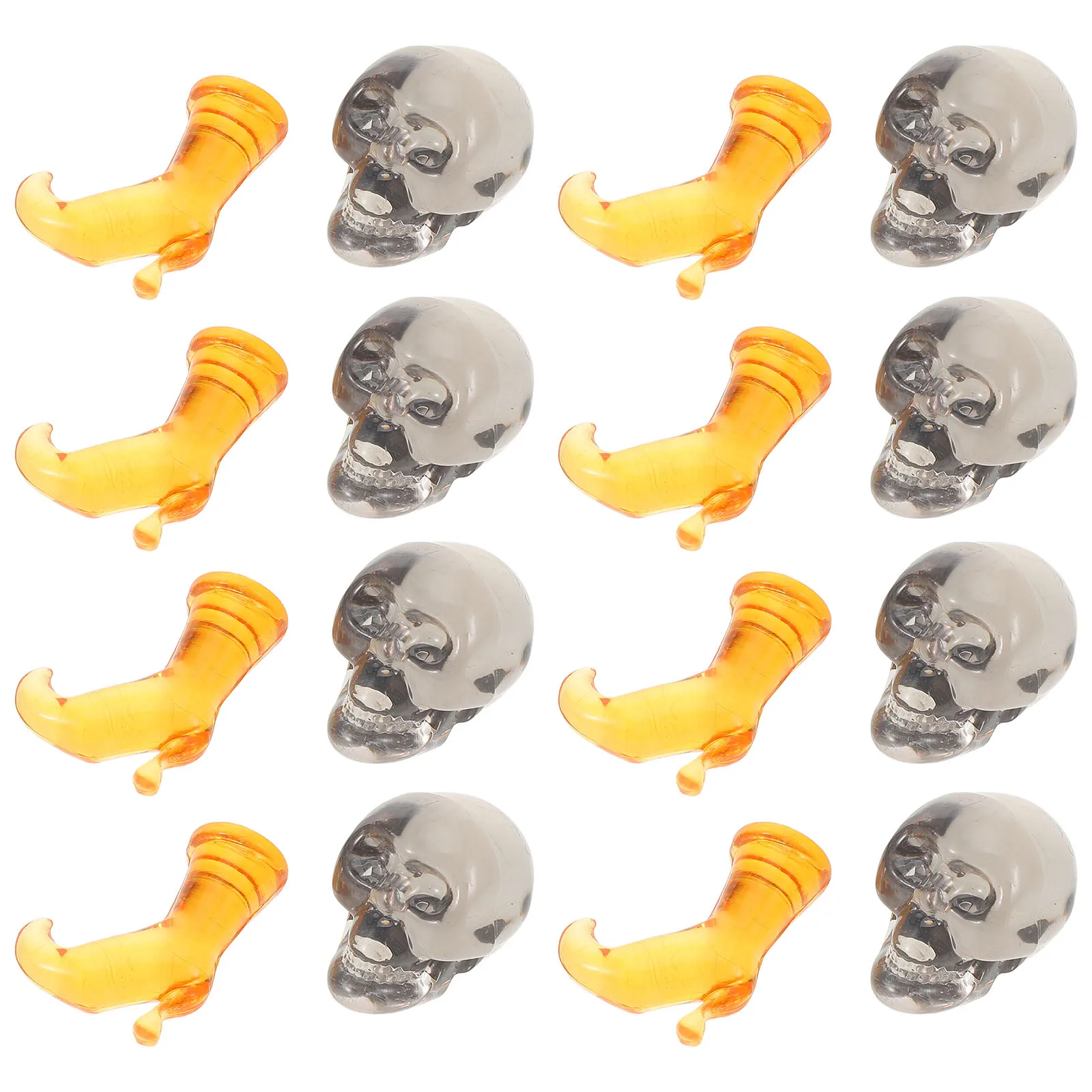 

1 set 1 Set Halloween Skull Head Decorations Mini Ghost Statues Desktop Party Holiday Ornament Bone Boots Simulated Home Office