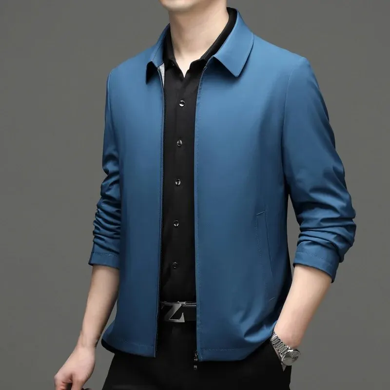 

8906-T-Men's short-sleeved Customized suit new summer half-sleeved men's fashion trend ice silk Customized suit