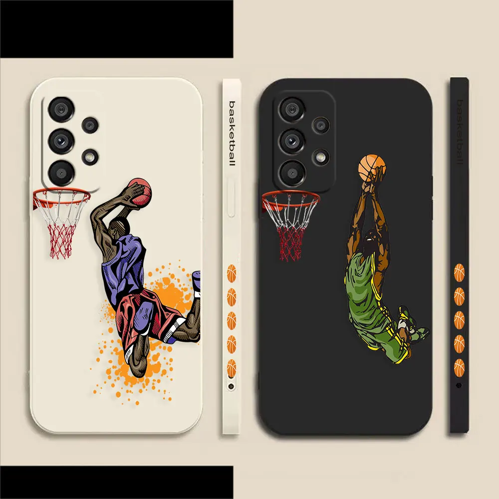 Leaps Dunks Baskets Phone Case For Samsung A14 A73 A72 A71 A53 A52 A51 A42 A34 A33 A32 A23 A22 A21S A13 4G 5G Case Fundas Shell