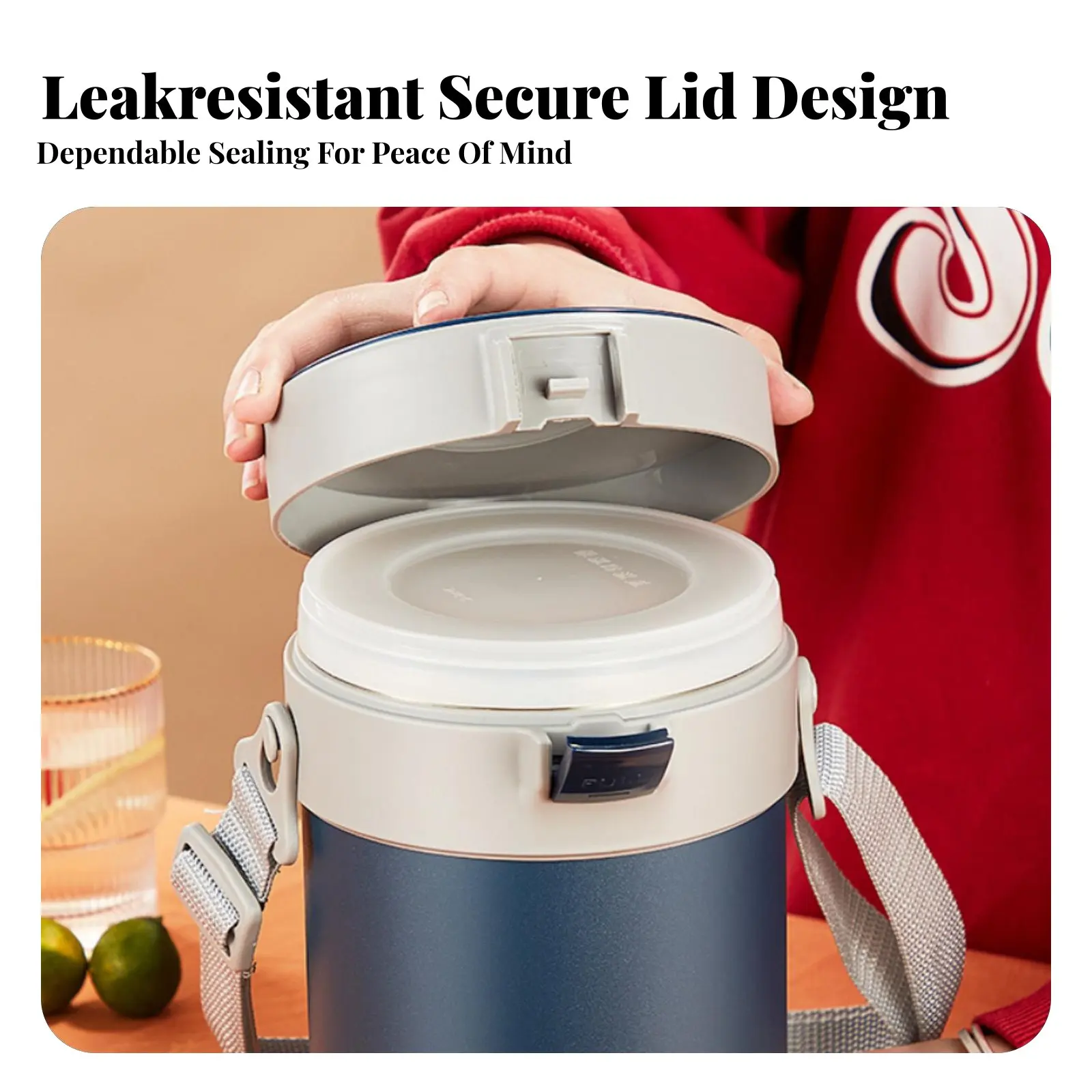 

Термос для еды из нержавеющей стали 304, многоярусный ланч-бокс, портативный контейнер для еды большой вместимости