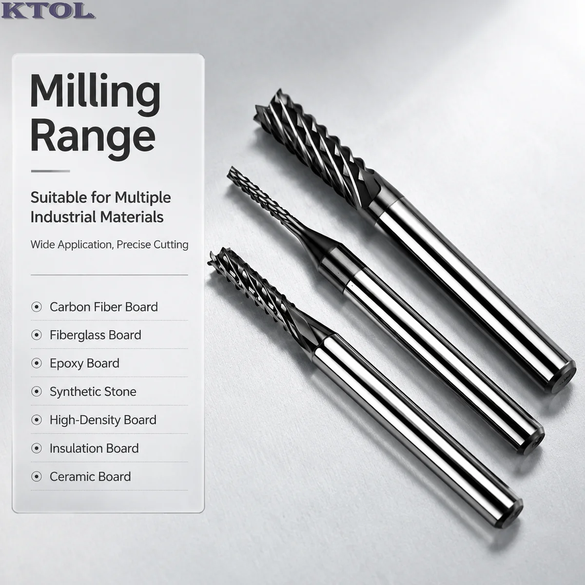 

0.2-3.175mm Diamond-Coated Corn Cutter CNC PCB Milling Tools Micro Tungsten Steel Router Bit for Carbon Fiber Ceramic Cutting