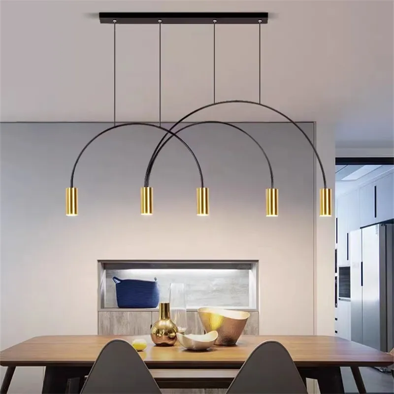 

CIRCLE pendant lamp Nordic Led spot light Designer ring light Minimalist Line Hanging Lamp For Bar Decor Home dinning room light