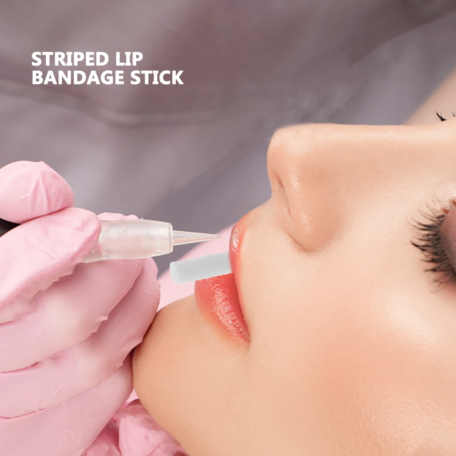

200pcs Lip Strap Stick Cotton Rolls for Tattoos Dental Pads Nose Plugs Lip Tattooing Tools Disposable
