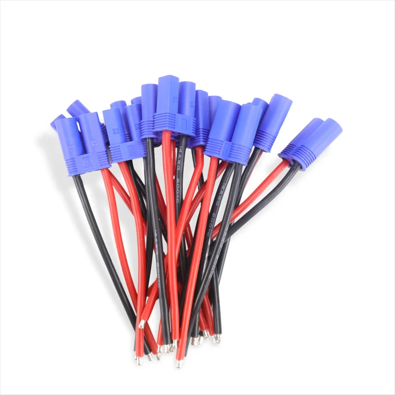 

2/6pcs EC5 Male Female Connector Bullet Connector Plug Pigtail Cable 10cm 10AWG Silicone Wire for RC Lipo Battery FPV Car Boat