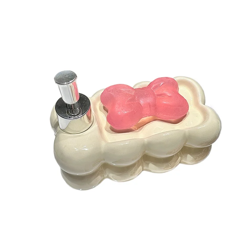 

*Cream wind marshmallow hand sanitizer bottle Internet celebrity hotel bathroom high value multifunctional shower gel sub-bottle