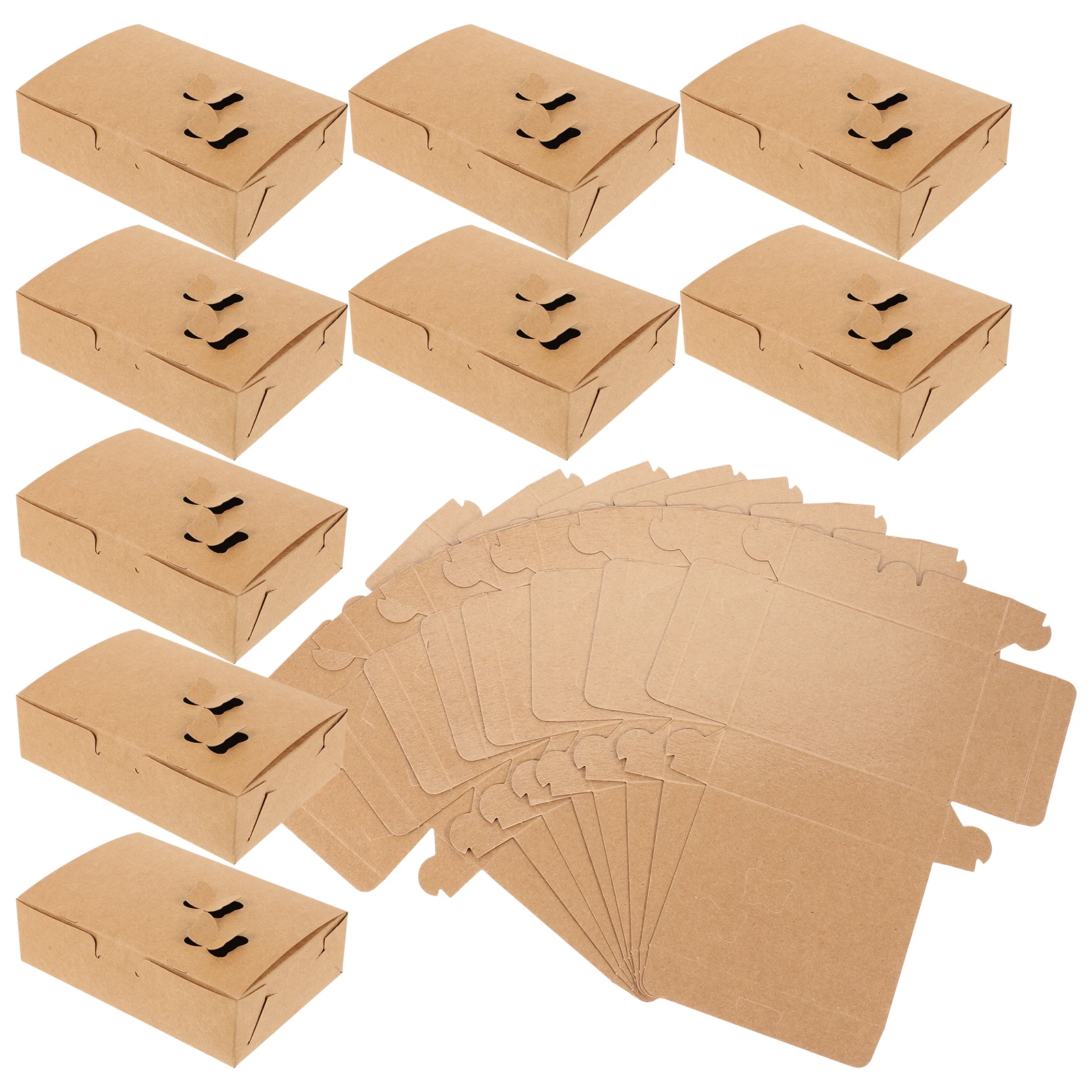 

25pcs Fried Chicken Packaging Boxes Korean Takeout Food Containers Small Suitable Office School Picnic Home