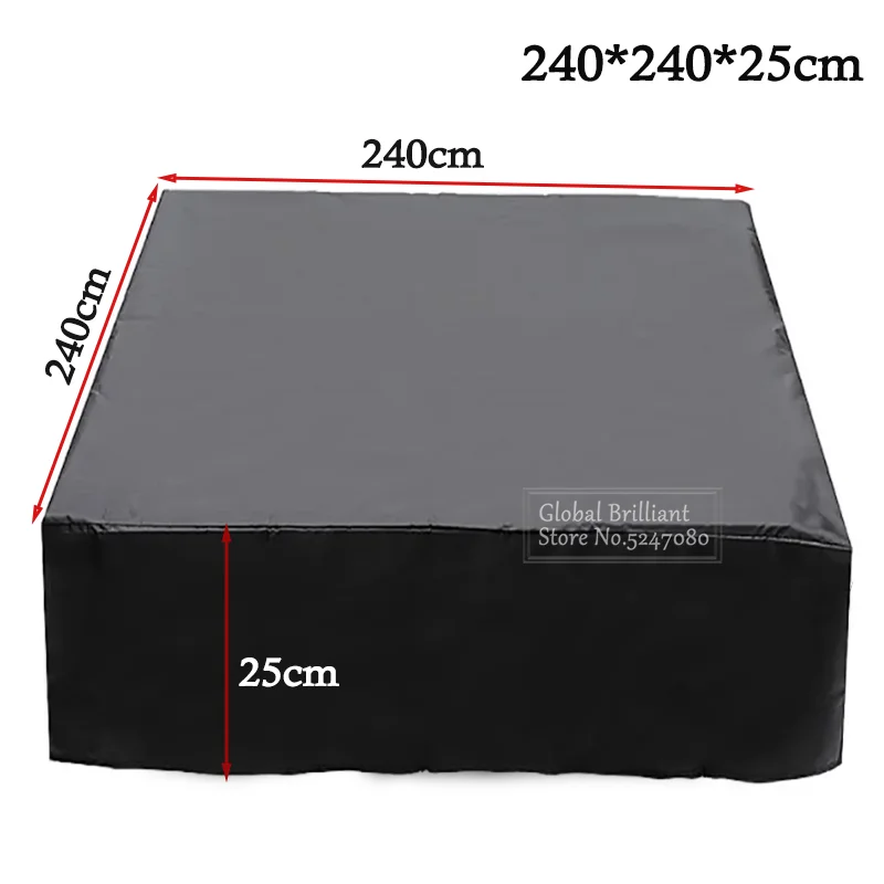 Universele 210D Oxford Vierkante Hot Tub Cover SPA Zwembad Badkuip Cover Waterdichte Zwembad Meubelbeschermer Stofkap