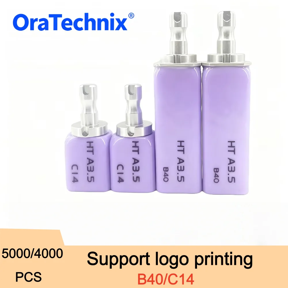 

5000/4000PCS Lithium Disilicate C14 /B40 Glass Ceramic Dental Materials for Veneer/Inlay/Onlay/crown Support logo printing OEM