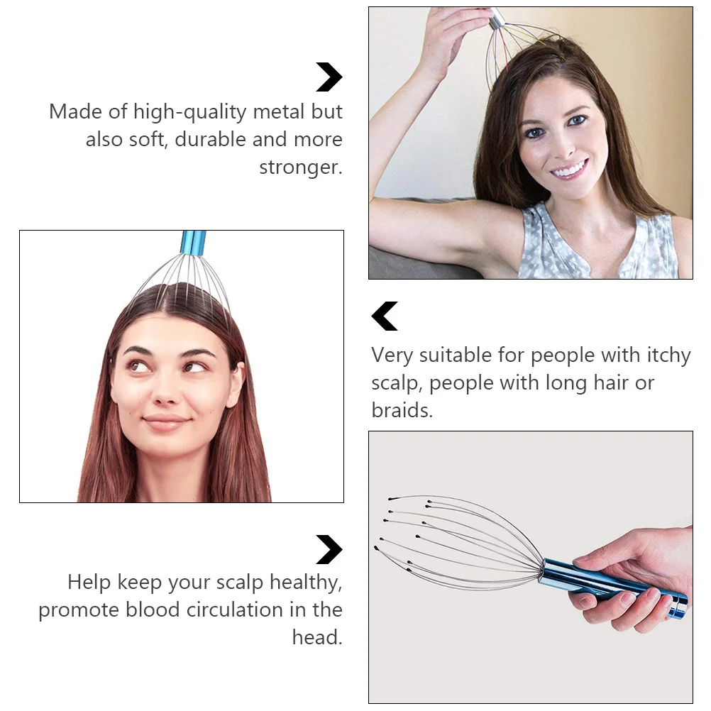 

Электрический массажер для головы, коготь, массажер для кожи головы для женщин и мужчин, способствующий кровообращение, массажер для роста волос без кожи головы