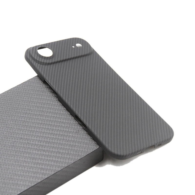 Etui ZXKE z prawdziwego włókna do Apple iPhone 17 Pro Max, pokrowiec iPhone Air z wbudowaną metalową płytką, magnetyczny uchwyt samochodowy, obudowa z włókna aramidowego. — zdjęcie produktu 3