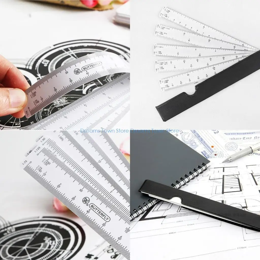 

HX6A Plastic Straight Ruler Clothing Grading Engineering Drawing Designer Accessory