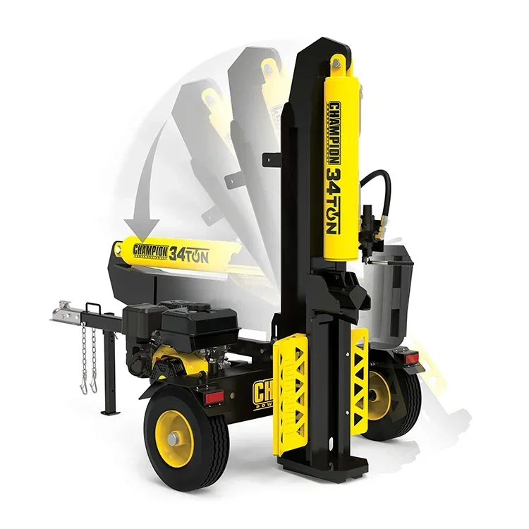 34 Ton Champion Hydraulic Log Splitter Firewood Processor Log Wood Making