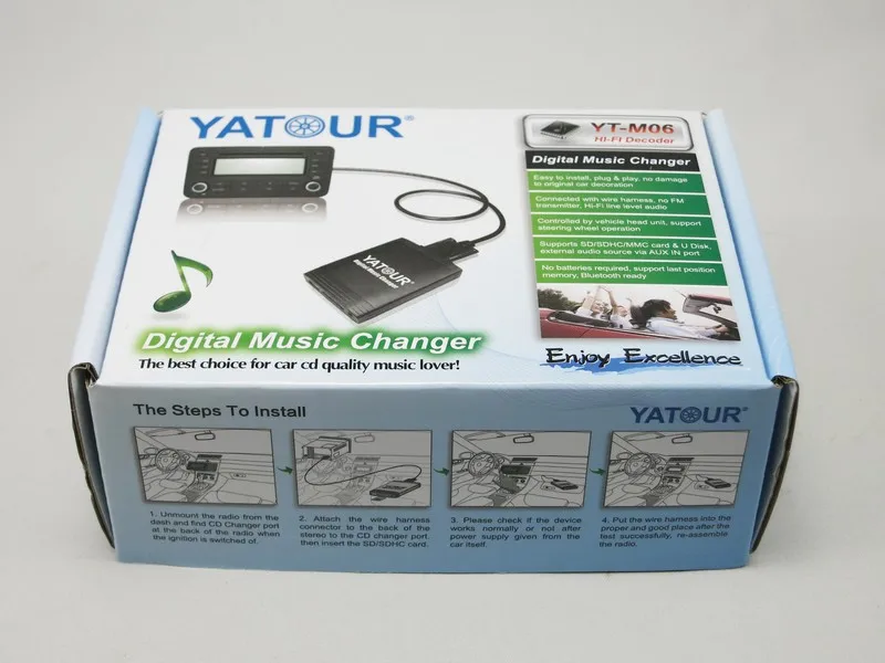 Adattatore Yatour YTM06-TOY2-BT – Lettore USB, SD, AUX E Streaming Bluetooth Con Vivavoce, Compatibile Con Toyota, Lexus E Scion (2003-2011)
