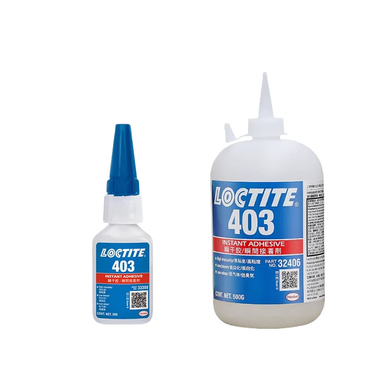 Official Original Loctite 403 Instant Adhesive Super Glue Low Odor Low Bloom Cyanoacrylate Glue 20g
