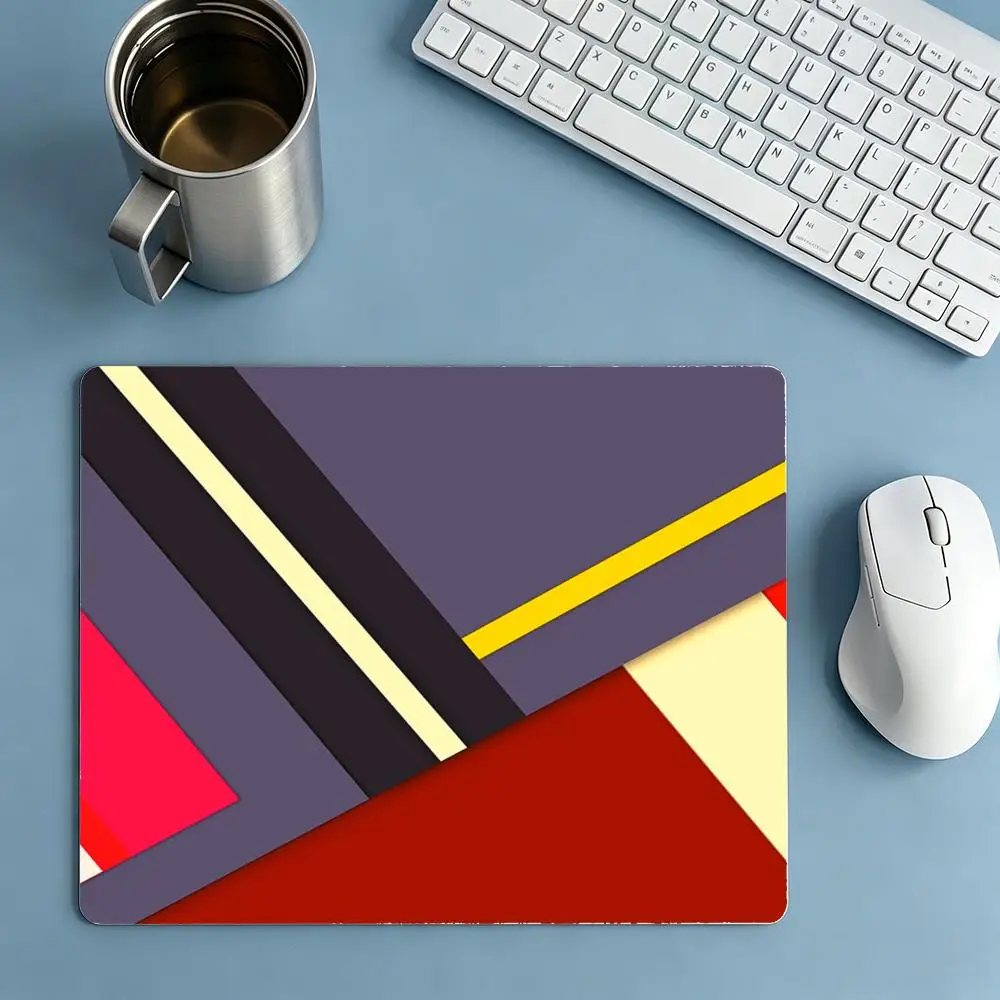 Large Size Mousepad Table Mat For Games Office Desktop Colorful Abstract Stripe Themed For Laptop Bedroom Learning Mat