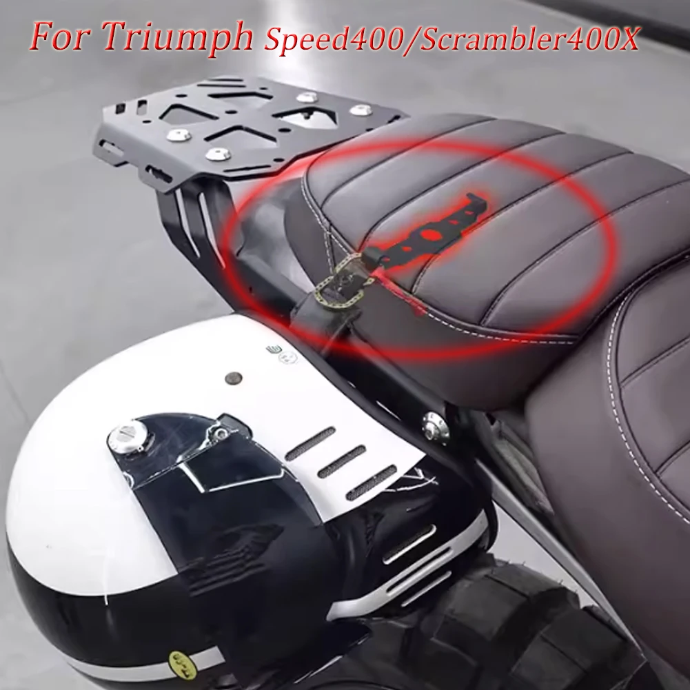 Motorcycle Hidden Helmet Lock Anti-theft Hook For Triumph Speed400 Scrambler400X
