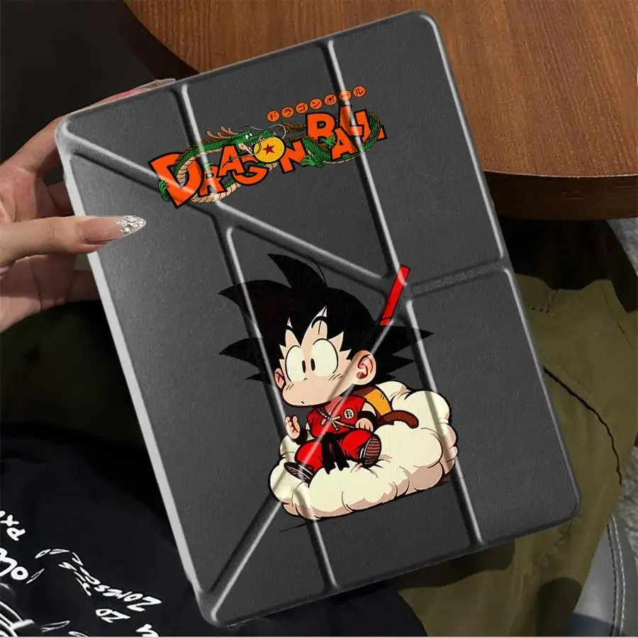 Dragon Ball Cute Goku Holder Cover Tablet Case For iPad Pro 2025 Pro 11th 10th 9th 8th 7th 12.9inch Mini 6 7 Air 4 5 M3 M2 1 2