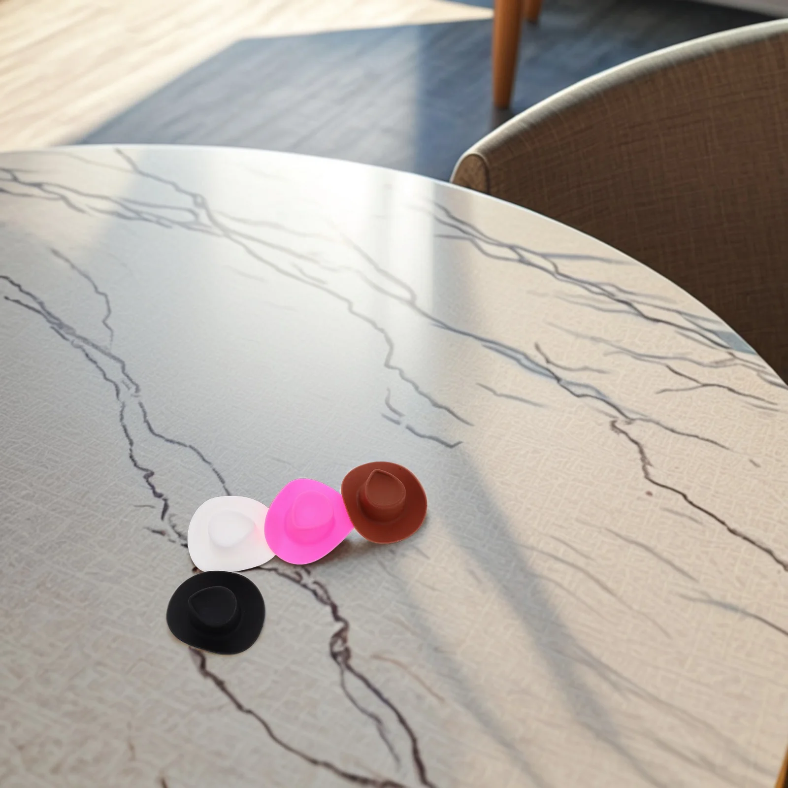 4 قطعة قبعات رعاة البقر الصغيرة قبعات غربية صغيرة للأطفال الحرف زينة الحفلات الإبداعية بطة اكسسوارات القبعات الصغيرة للزجاجات #2