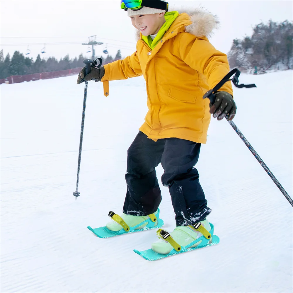 Mini Ski Shoes for Outdoor Sports Kids' and Adults' Mini Skates Snowboard Shoes for Skiing and Skating