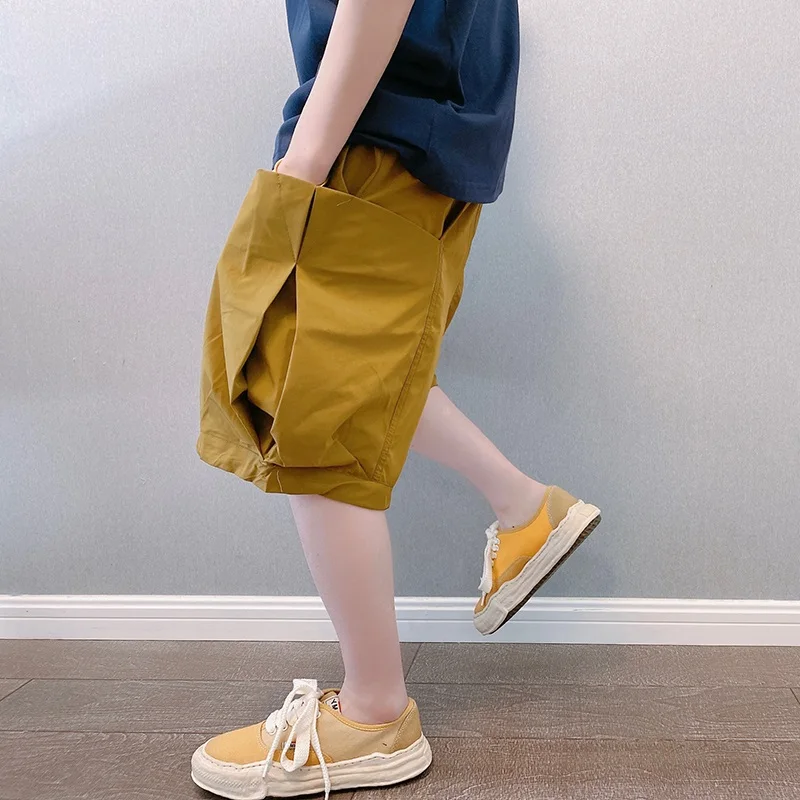 

Летние повседневные мужские брюки свободного кроя с завязками, модные рабочие брюки-карго, молодежные спортивные брюки прямого кроя