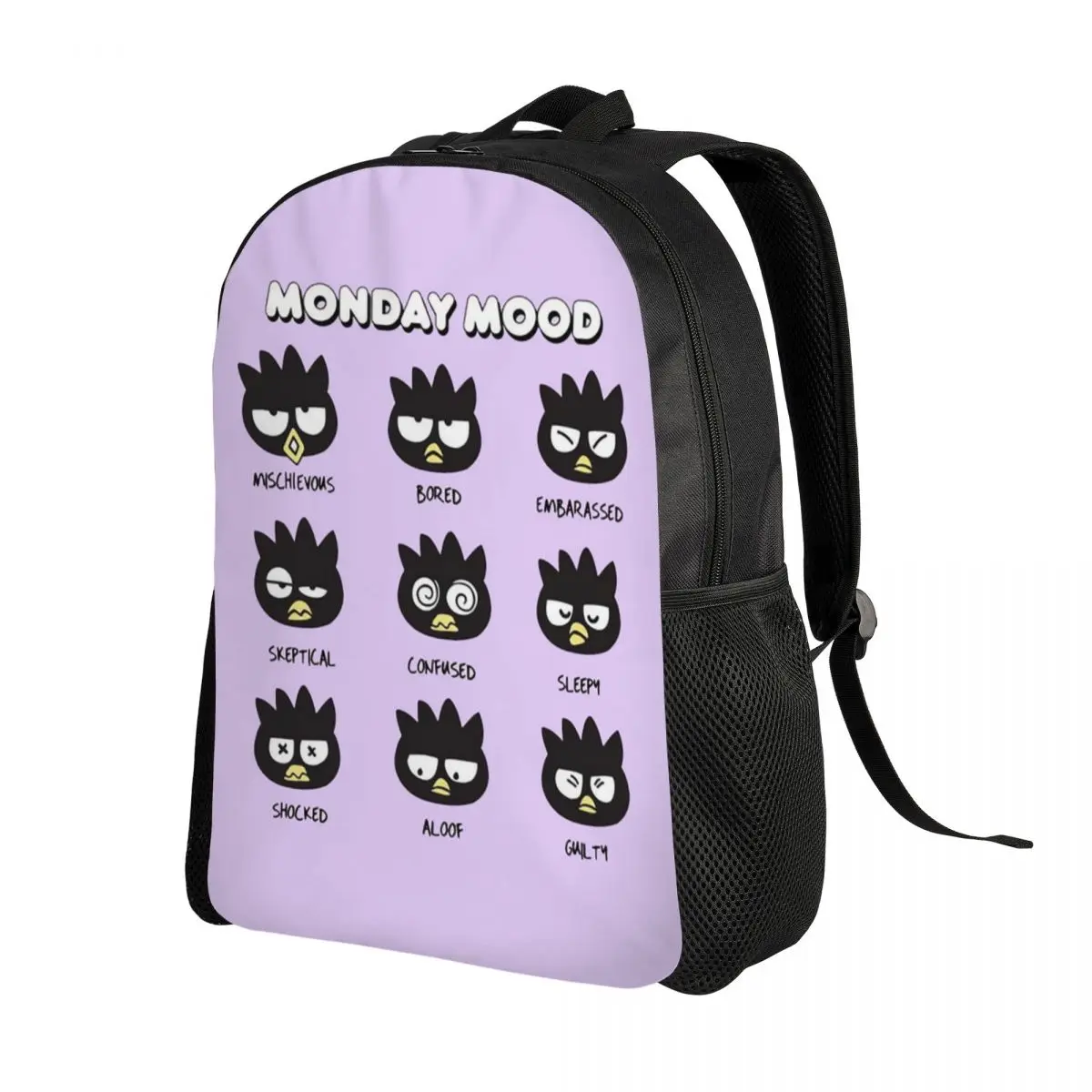 Custom Bad Badtz Maru Mood Travel Backpack Men Women School Laptop Bookbag College Student Daypack Bags