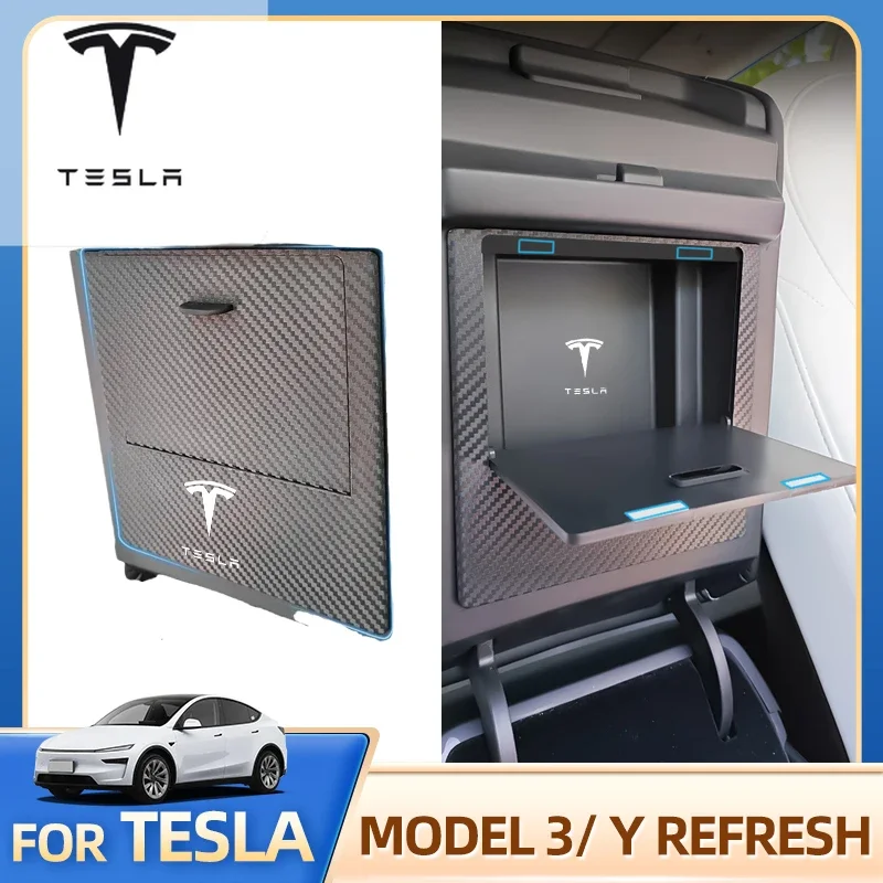 

For Tesla Model 3 Model Y 2020-2024 Center Console Box Modification Magnetic Suction Privacy Storage Box Accessori Car Sticker