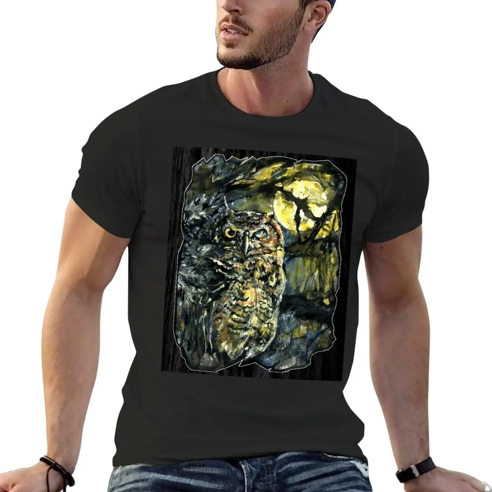 

Forest Sage Great Horned Owl T-Shirt vintage clothes aesthetic clothes mens graphic t-shirts big and tall