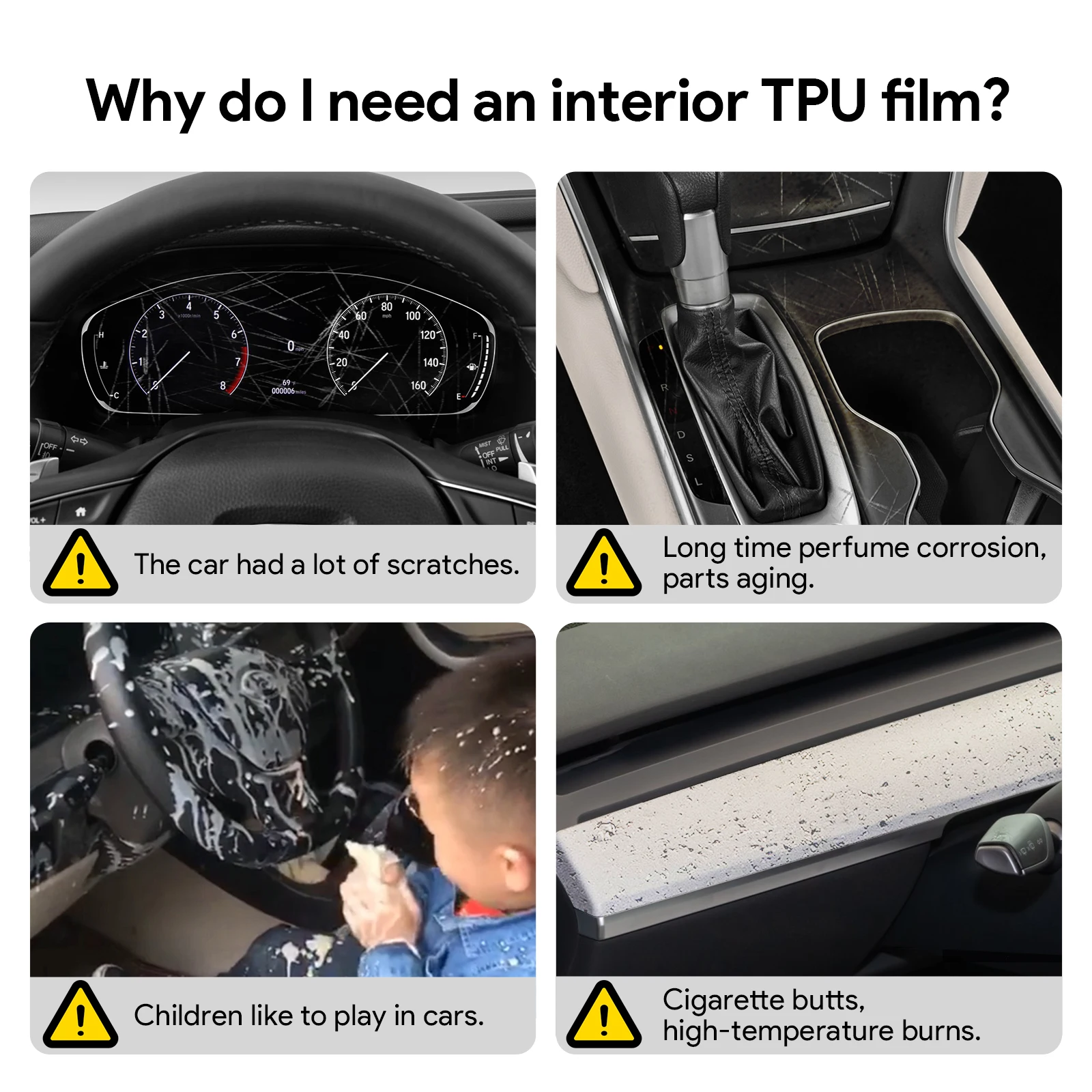 For Honda Accord 2018 2019 2020 2022 Invisible Interior TPU Film Protective Layer Scratch Resistant Car Modification Accessories view 5