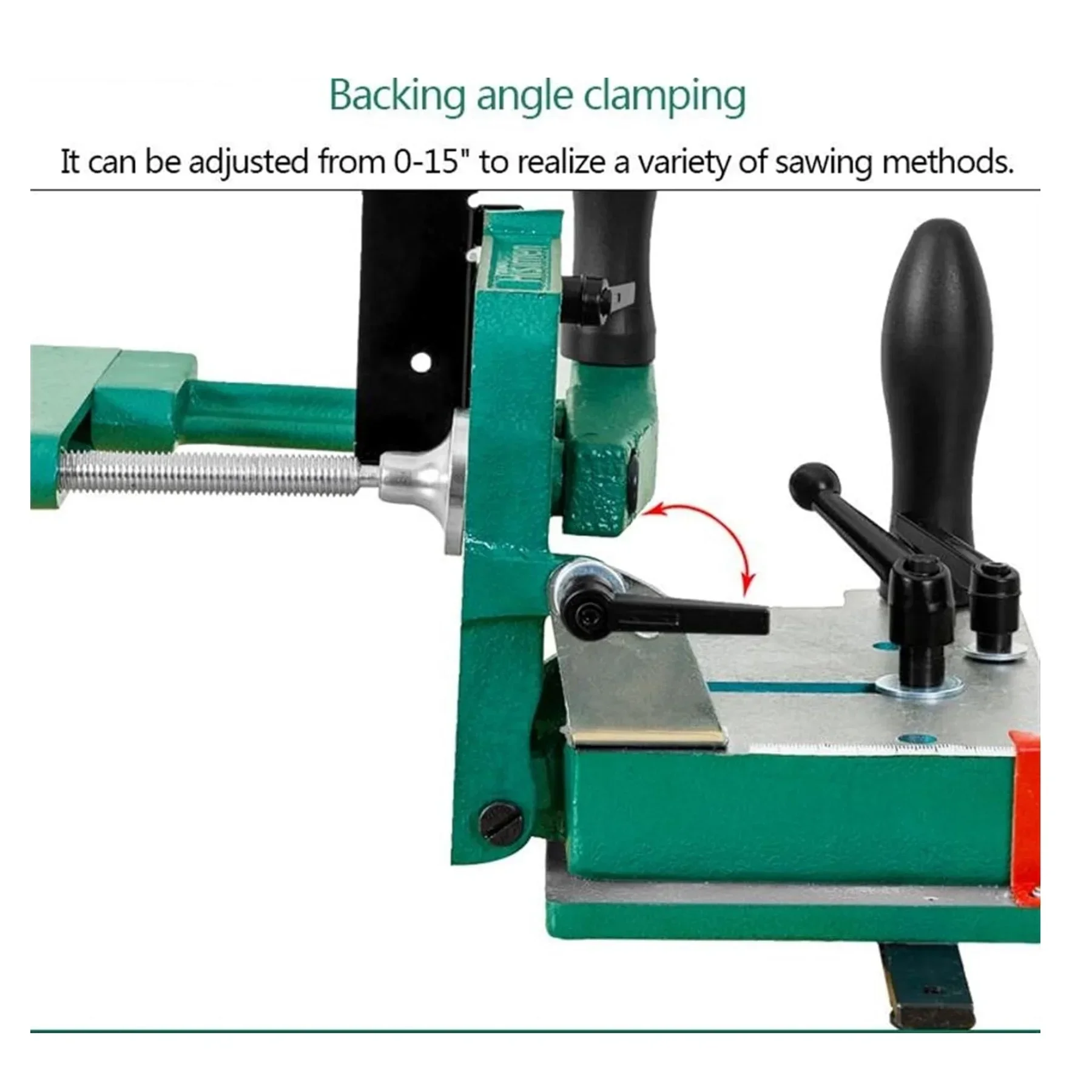 H7583Woodworking Desktop Special Tenoning Machine Drill Tool Heavy Duty Tenoning Jig for Table Saw Dedicated Tenon Clamping Tool