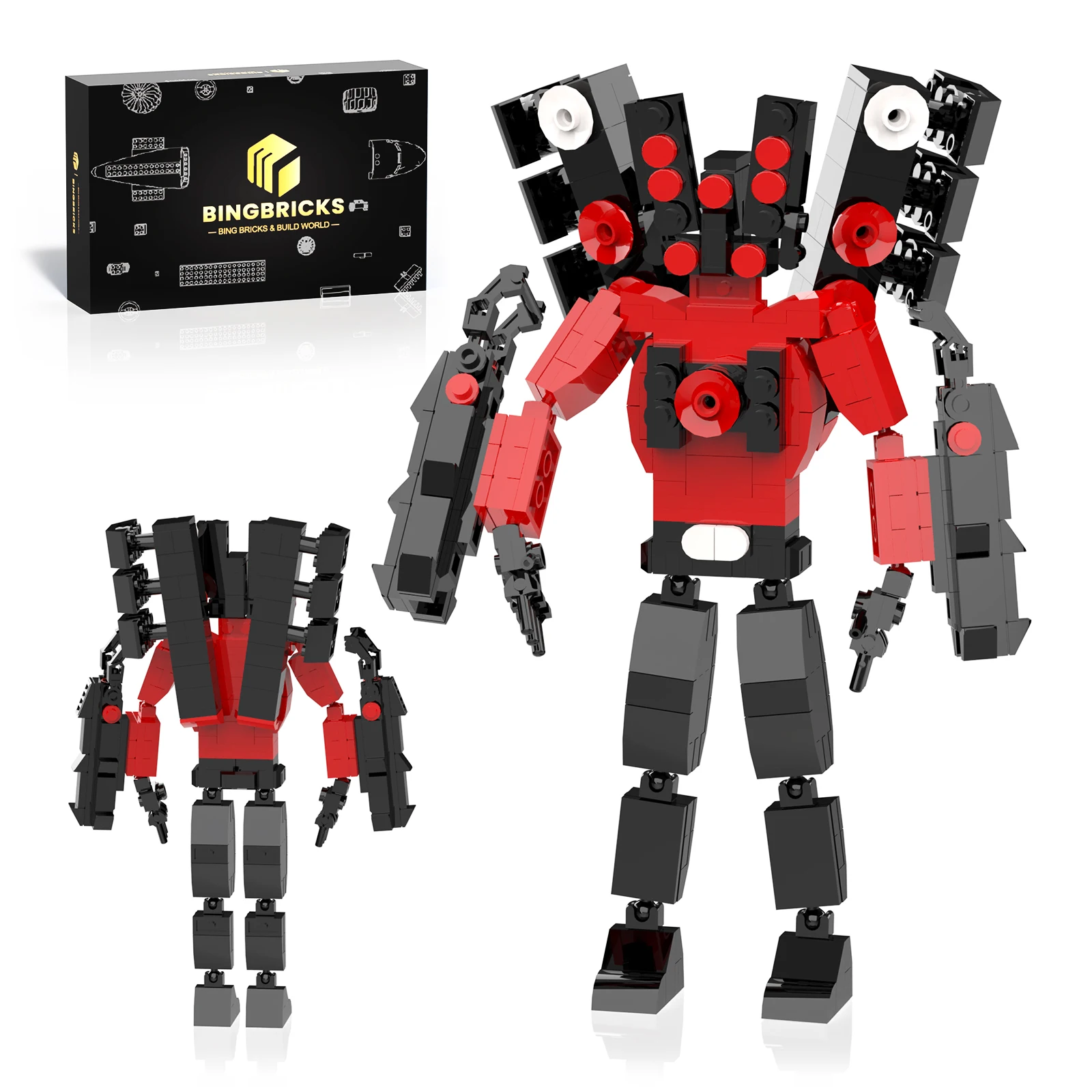 

Titan robot Architectural Building Block set, Game Titan Speaker Action,Desktop Decorations, Christmas/Halloween/Birthday Gifts