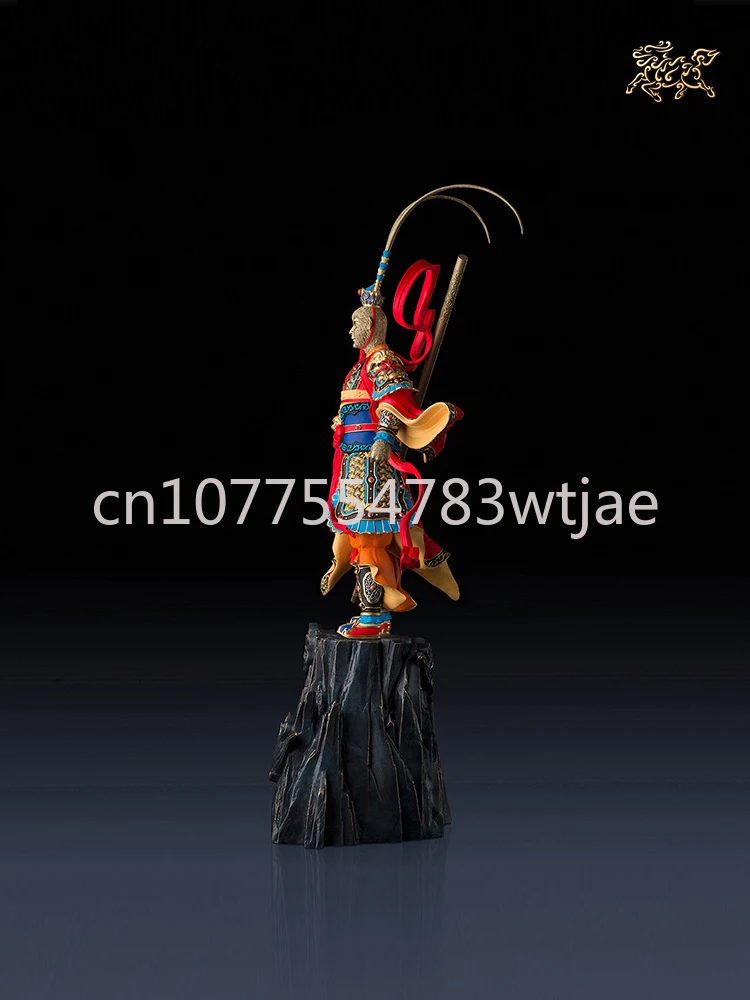 Pure handmade all copper creation of Sun Wukong,  room decoration, office handicrafts,high-end Qitian Dasheng Collection Edition