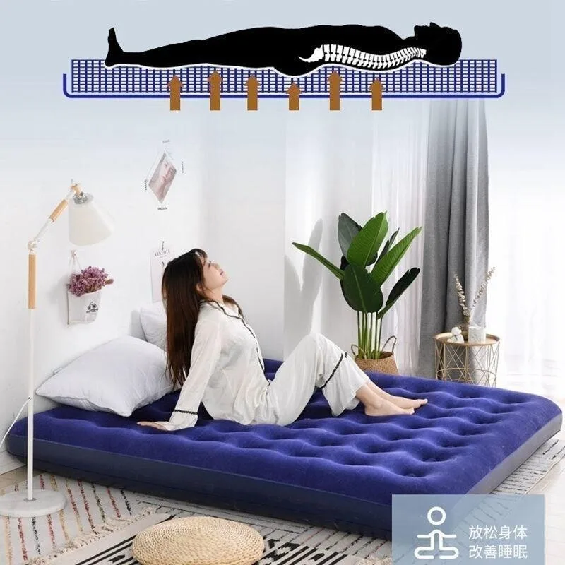 Inflatable Mattress Inflatable Single-person Floor Bed Thickened Inflatable Folding Version Outdoor Furniture Opblaasbaar ZYCQSF