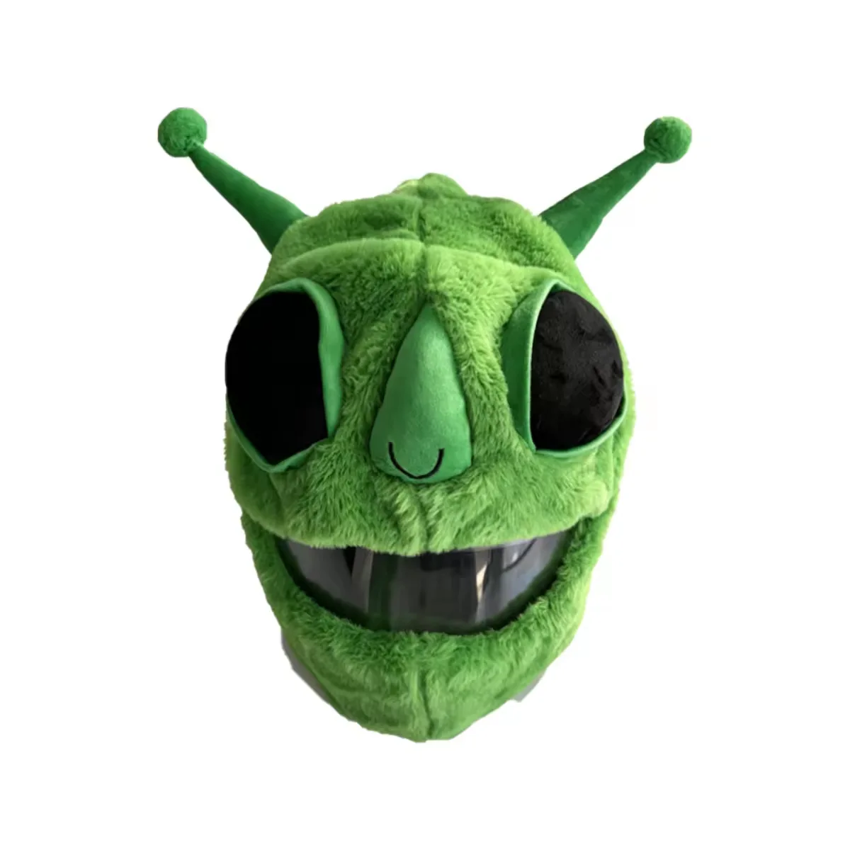 Cute Alien Plush Helmet Cover Motorcycle Full Face Helmet Decoration Hood Moto Capacete Accessories